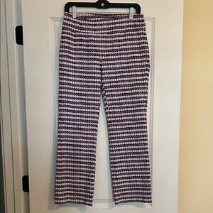 J. McLaughlin Women's Geometric Straight Leg Pants - Black, White, Pink